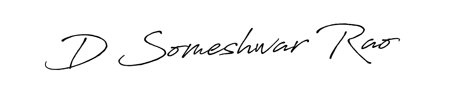 Also we have D Someshwar Rao name is the best signature style. Create professional handwritten signature collection using Antro_Vectra_Bolder autograph style. D Someshwar Rao signature style 7 images and pictures png