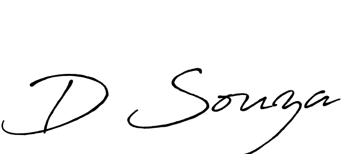 Make a beautiful signature design for name D Souza. With this signature (Antro_Vectra_Bolder) style, you can create a handwritten signature for free. D Souza signature style 7 images and pictures png