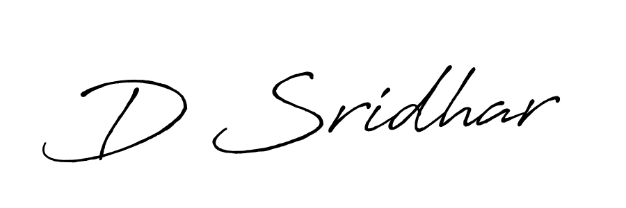 Best and Professional Signature Style for D Sridhar. Antro_Vectra_Bolder Best Signature Style Collection. D Sridhar signature style 7 images and pictures png