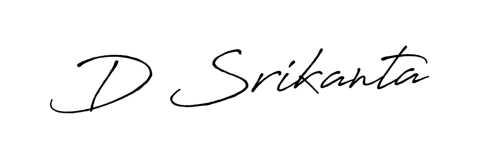 How to make D Srikanta signature? Antro_Vectra_Bolder is a professional autograph style. Create handwritten signature for D Srikanta name. D Srikanta signature style 7 images and pictures png