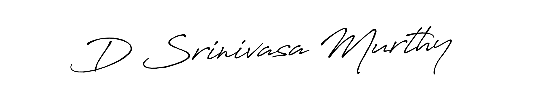Make a short D Srinivasa Murthy signature style. Manage your documents anywhere anytime using Antro_Vectra_Bolder. Create and add eSignatures, submit forms, share and send files easily. D Srinivasa Murthy signature style 7 images and pictures png