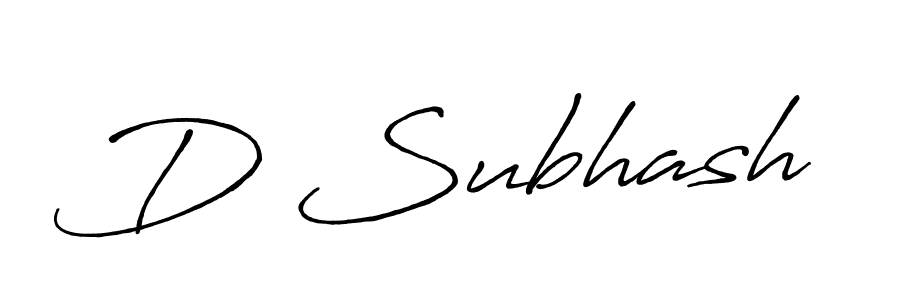 You should practise on your own different ways (Antro_Vectra_Bolder) to write your name (D Subhash) in signature. don't let someone else do it for you. D Subhash signature style 7 images and pictures png