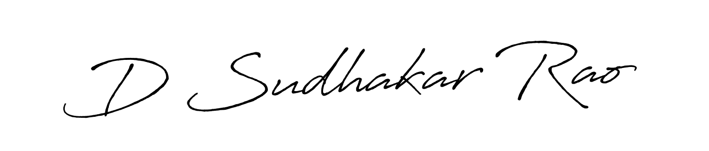 Make a short D Sudhakar Rao signature style. Manage your documents anywhere anytime using Antro_Vectra_Bolder. Create and add eSignatures, submit forms, share and send files easily. D Sudhakar Rao signature style 7 images and pictures png