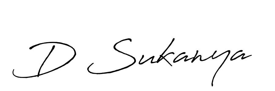 D Sukanya stylish signature style. Best Handwritten Sign (Antro_Vectra_Bolder) for my name. Handwritten Signature Collection Ideas for my name D Sukanya. D Sukanya signature style 7 images and pictures png