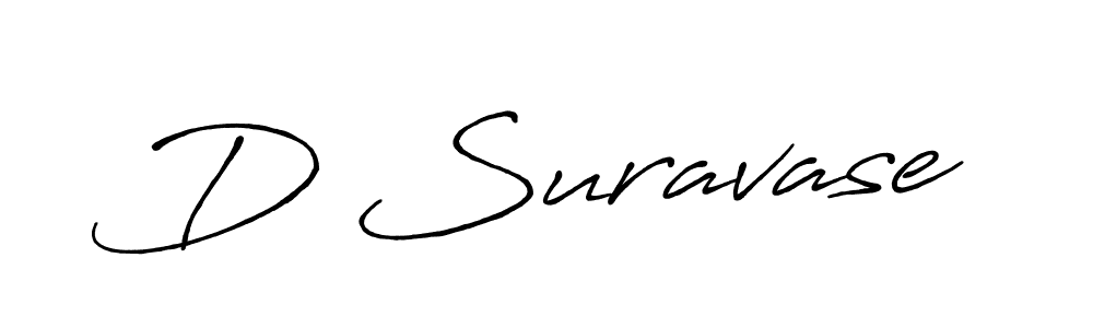 Design your own signature with our free online signature maker. With this signature software, you can create a handwritten (Antro_Vectra_Bolder) signature for name D Suravase. D Suravase signature style 7 images and pictures png