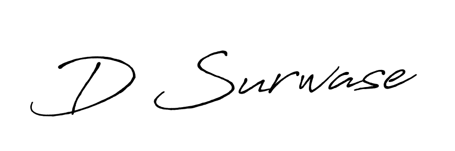 Create a beautiful signature design for name D Surwase. With this signature (Antro_Vectra_Bolder) fonts, you can make a handwritten signature for free. D Surwase signature style 7 images and pictures png