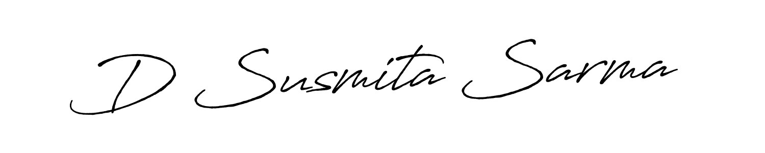 Make a beautiful signature design for name D Susmita Sarma. With this signature (Antro_Vectra_Bolder) style, you can create a handwritten signature for free. D Susmita Sarma signature style 7 images and pictures png