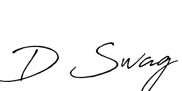 How to make D Swag signature? Antro_Vectra_Bolder is a professional autograph style. Create handwritten signature for D Swag name. D Swag signature style 7 images and pictures png