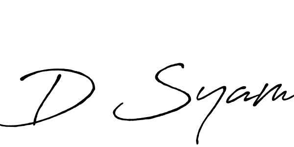 Once you've used our free online signature maker to create your best signature Antro_Vectra_Bolder style, it's time to enjoy all of the benefits that D Syam name signing documents. D Syam signature style 7 images and pictures png