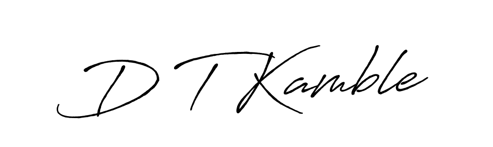 Make a beautiful signature design for name D T Kamble. Use this online signature maker to create a handwritten signature for free. D T Kamble signature style 7 images and pictures png