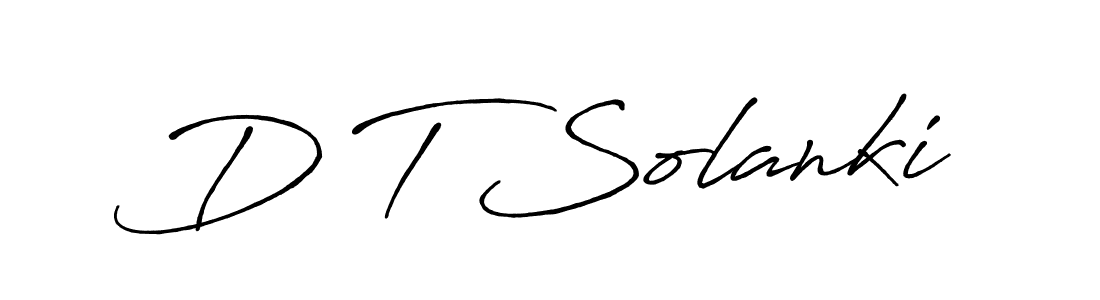 You should practise on your own different ways (Antro_Vectra_Bolder) to write your name (D T Solanki) in signature. don't let someone else do it for you. D T Solanki signature style 7 images and pictures png