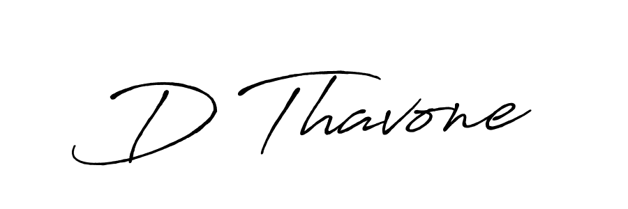 Also we have D Thavone name is the best signature style. Create professional handwritten signature collection using Antro_Vectra_Bolder autograph style. D Thavone signature style 7 images and pictures png