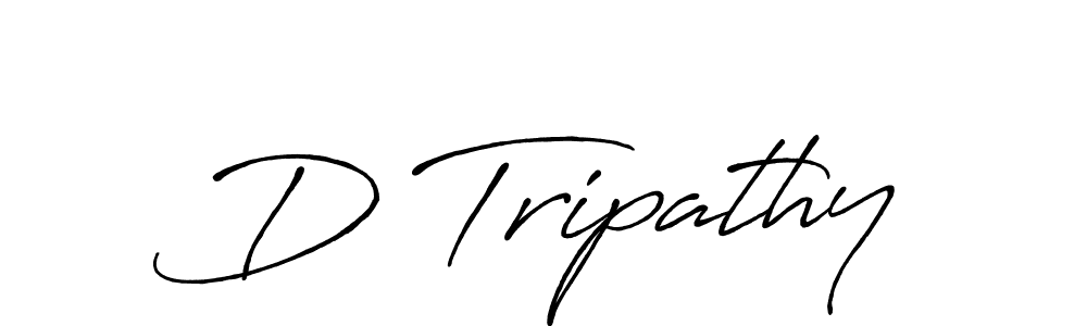 D Tripathy stylish signature style. Best Handwritten Sign (Antro_Vectra_Bolder) for my name. Handwritten Signature Collection Ideas for my name D Tripathy. D Tripathy signature style 7 images and pictures png