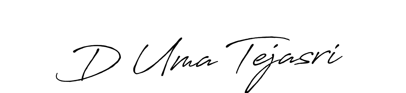 Similarly Antro_Vectra_Bolder is the best handwritten signature design. Signature creator online .You can use it as an online autograph creator for name D Uma Tejasri. D Uma Tejasri signature style 7 images and pictures png