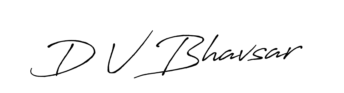 Similarly Antro_Vectra_Bolder is the best handwritten signature design. Signature creator online .You can use it as an online autograph creator for name D V Bhavsar. D V Bhavsar signature style 7 images and pictures png