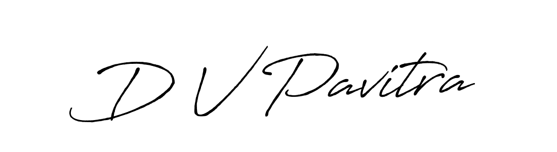Antro_Vectra_Bolder is a professional signature style that is perfect for those who want to add a touch of class to their signature. It is also a great choice for those who want to make their signature more unique. Get D V Pavitra name to fancy signature for free. D V Pavitra signature style 7 images and pictures png