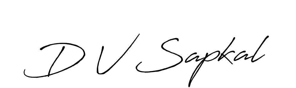 Design your own signature with our free online signature maker. With this signature software, you can create a handwritten (Antro_Vectra_Bolder) signature for name D V Sapkal. D V Sapkal signature style 7 images and pictures png