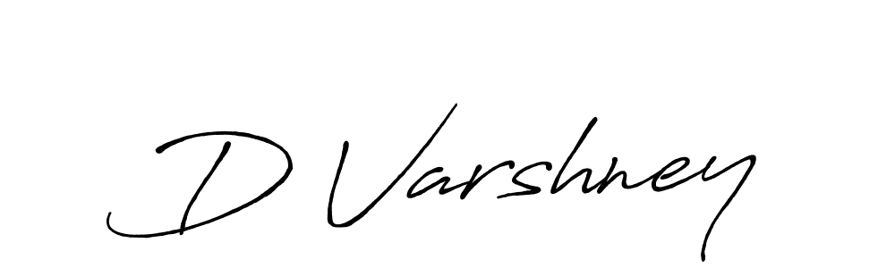 Create a beautiful signature design for name D Varshney. With this signature (Antro_Vectra_Bolder) fonts, you can make a handwritten signature for free. D Varshney signature style 7 images and pictures png