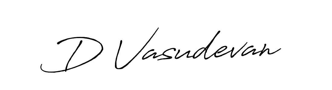 Use a signature maker to create a handwritten signature online. With this signature software, you can design (Antro_Vectra_Bolder) your own signature for name D Vasudevan. D Vasudevan signature style 7 images and pictures png