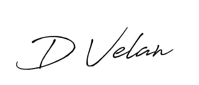 The best way (Antro_Vectra_Bolder) to make a short signature is to pick only two or three words in your name. The name D Velan include a total of six letters. For converting this name. D Velan signature style 7 images and pictures png