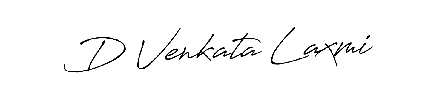 How to make D Venkata Laxmi name signature. Use Antro_Vectra_Bolder style for creating short signs online. This is the latest handwritten sign. D Venkata Laxmi signature style 7 images and pictures png