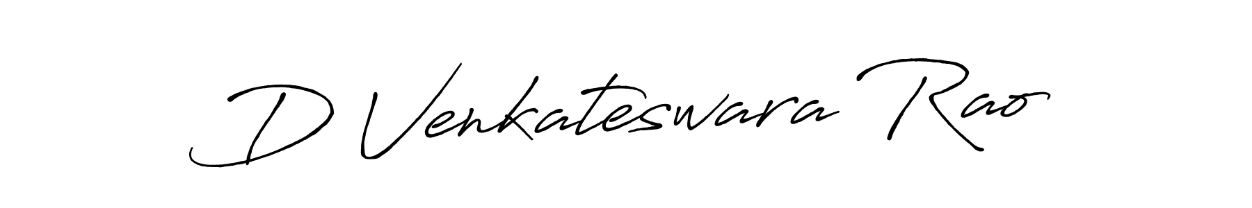 Create a beautiful signature design for name D Venkateswara Rao. With this signature (Antro_Vectra_Bolder) fonts, you can make a handwritten signature for free. D Venkateswara Rao signature style 7 images and pictures png