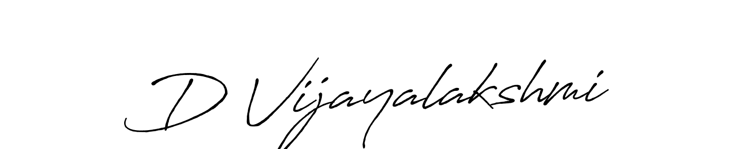 Design your own signature with our free online signature maker. With this signature software, you can create a handwritten (Antro_Vectra_Bolder) signature for name D Vijayalakshmi. D Vijayalakshmi signature style 7 images and pictures png