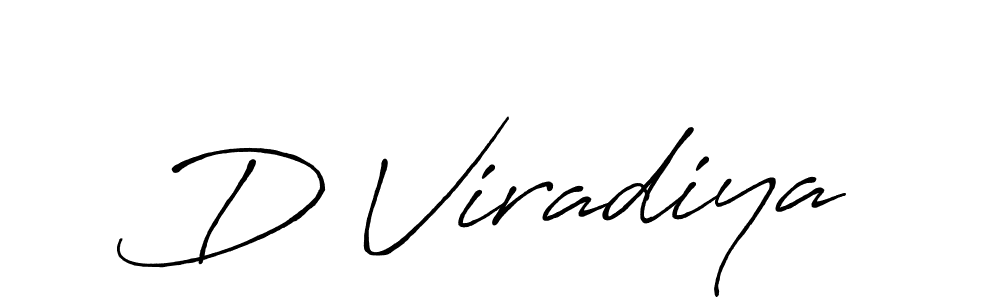 The best way (Antro_Vectra_Bolder) to make a short signature is to pick only two or three words in your name. The name D Viradiya include a total of six letters. For converting this name. D Viradiya signature style 7 images and pictures png