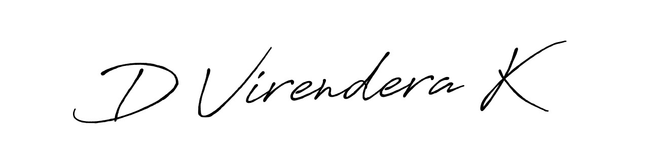 Design your own signature with our free online signature maker. With this signature software, you can create a handwritten (Antro_Vectra_Bolder) signature for name D Virendera K. D Virendera K signature style 7 images and pictures png