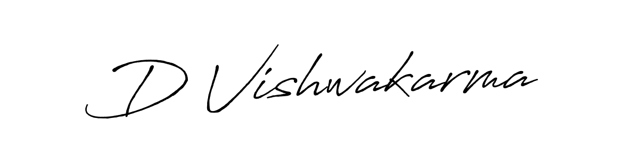 How to make D Vishwakarma name signature. Use Antro_Vectra_Bolder style for creating short signs online. This is the latest handwritten sign. D Vishwakarma signature style 7 images and pictures png