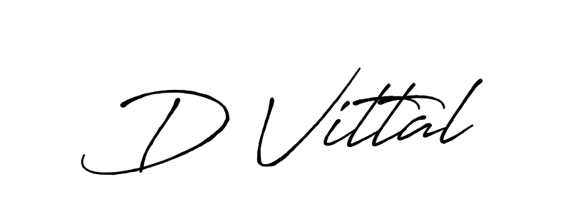 Also we have D Vittal name is the best signature style. Create professional handwritten signature collection using Antro_Vectra_Bolder autograph style. D Vittal signature style 7 images and pictures png