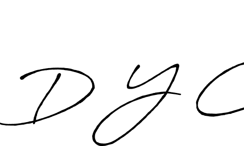 Also You can easily find your signature by using the search form. We will create D Y C name handwritten signature images for you free of cost using Antro_Vectra_Bolder sign style. D Y C signature style 7 images and pictures png