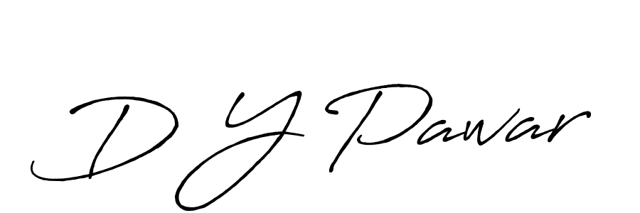 Antro_Vectra_Bolder is a professional signature style that is perfect for those who want to add a touch of class to their signature. It is also a great choice for those who want to make their signature more unique. Get D Y Pawar name to fancy signature for free. D Y Pawar signature style 7 images and pictures png