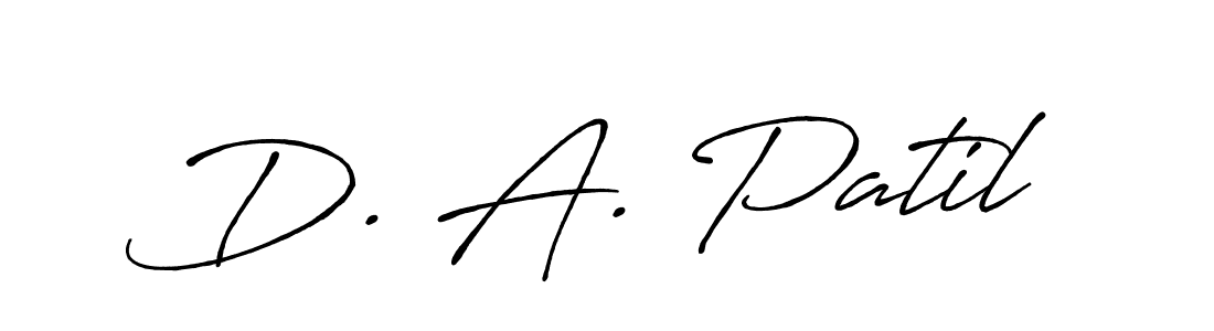 D. A. Patil stylish signature style. Best Handwritten Sign (Antro_Vectra_Bolder) for my name. Handwritten Signature Collection Ideas for my name D. A. Patil. D. A. Patil signature style 7 images and pictures png