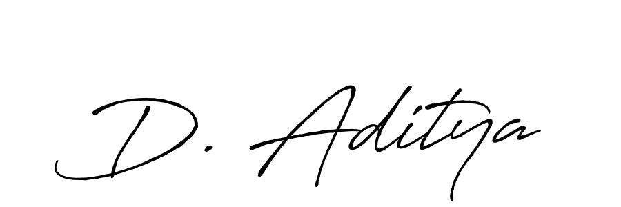 Also we have D. Aditya name is the best signature style. Create professional handwritten signature collection using Antro_Vectra_Bolder autograph style. D. Aditya signature style 7 images and pictures png