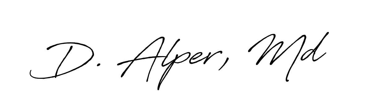 Make a short D. Alper, Md signature style. Manage your documents anywhere anytime using Antro_Vectra_Bolder. Create and add eSignatures, submit forms, share and send files easily. D. Alper, Md signature style 7 images and pictures png