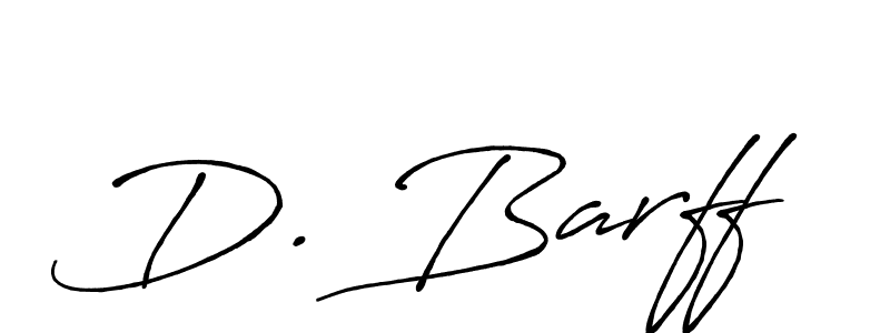 How to make D. Barff name signature. Use Antro_Vectra_Bolder style for creating short signs online. This is the latest handwritten sign. D. Barff signature style 7 images and pictures png