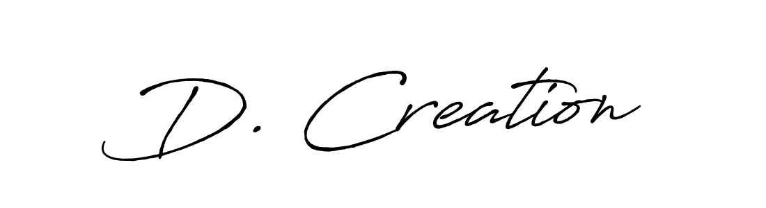 You should practise on your own different ways (Antro_Vectra_Bolder) to write your name (D. Creation) in signature. don't let someone else do it for you. D. Creation signature style 7 images and pictures png