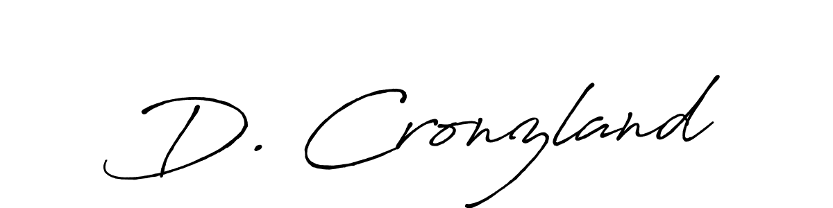Make a beautiful signature design for name D. Cronzland. With this signature (Antro_Vectra_Bolder) style, you can create a handwritten signature for free. D. Cronzland signature style 7 images and pictures png