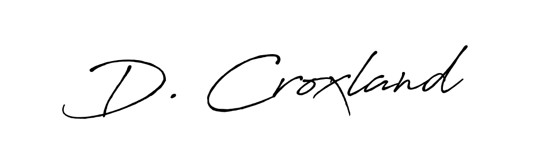 Make a beautiful signature design for name D. Croxland. Use this online signature maker to create a handwritten signature for free. D. Croxland signature style 7 images and pictures png