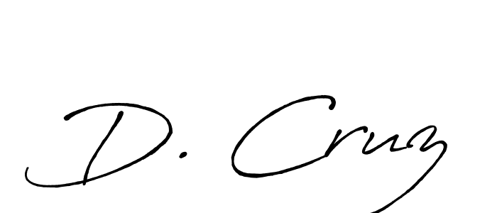Design your own signature with our free online signature maker. With this signature software, you can create a handwritten (Antro_Vectra_Bolder) signature for name D. Cruz. D. Cruz signature style 7 images and pictures png