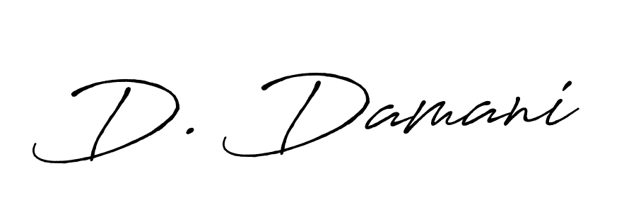 D. Damani stylish signature style. Best Handwritten Sign (Antro_Vectra_Bolder) for my name. Handwritten Signature Collection Ideas for my name D. Damani. D. Damani signature style 7 images and pictures png