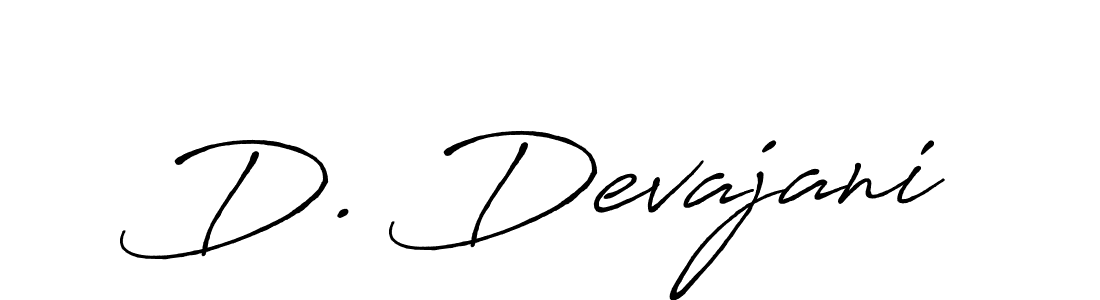 Use a signature maker to create a handwritten signature online. With this signature software, you can design (Antro_Vectra_Bolder) your own signature for name D. Devajani. D. Devajani signature style 7 images and pictures png