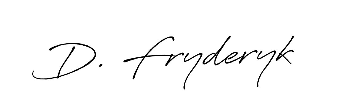 Design your own signature with our free online signature maker. With this signature software, you can create a handwritten (Antro_Vectra_Bolder) signature for name D. Fryderyk. D. Fryderyk signature style 7 images and pictures png