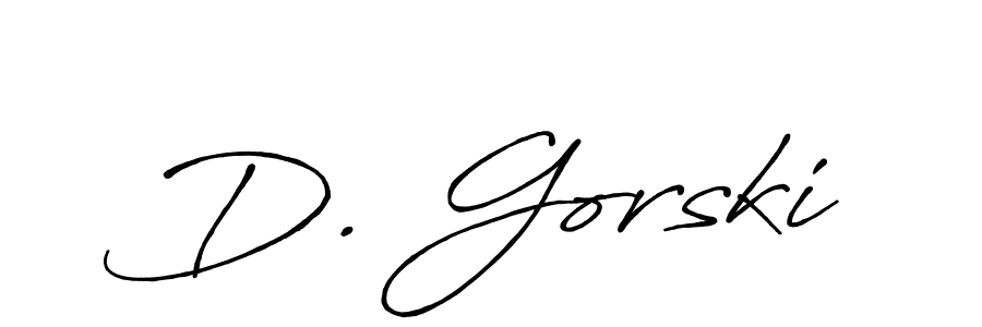 Antro_Vectra_Bolder is a professional signature style that is perfect for those who want to add a touch of class to their signature. It is also a great choice for those who want to make their signature more unique. Get D. Gorski name to fancy signature for free. D. Gorski signature style 7 images and pictures png