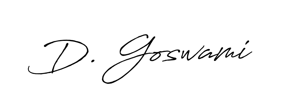 Create a beautiful signature design for name D. Goswami. With this signature (Antro_Vectra_Bolder) fonts, you can make a handwritten signature for free. D. Goswami signature style 7 images and pictures png