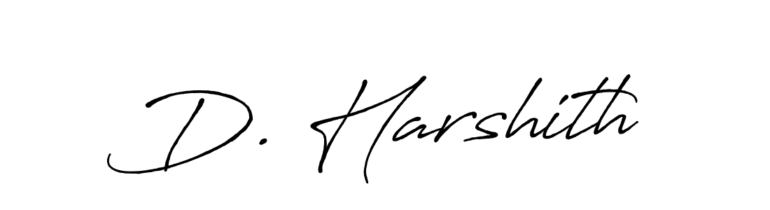 Design your own signature with our free online signature maker. With this signature software, you can create a handwritten (Antro_Vectra_Bolder) signature for name D. Harshith. D. Harshith signature style 7 images and pictures png