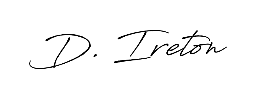 How to make D. Ireton name signature. Use Antro_Vectra_Bolder style for creating short signs online. This is the latest handwritten sign. D. Ireton signature style 7 images and pictures png