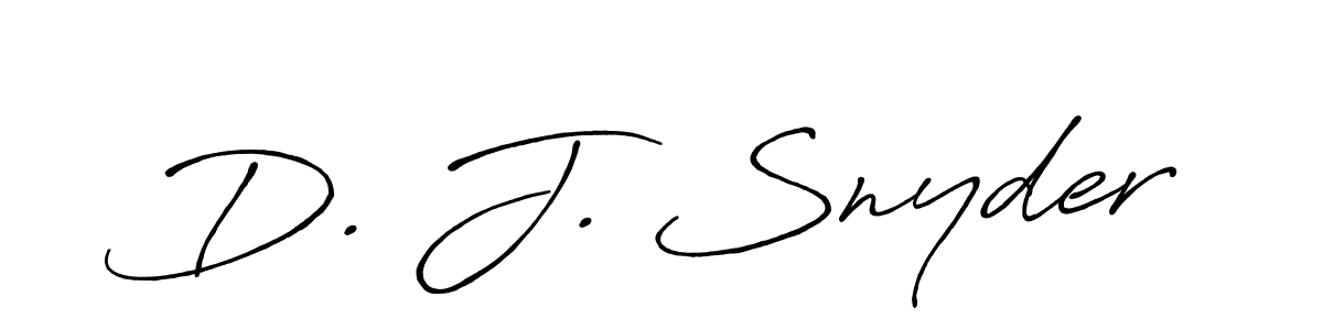 You should practise on your own different ways (Antro_Vectra_Bolder) to write your name (D. J. Snyder) in signature. don't let someone else do it for you. D. J. Snyder signature style 7 images and pictures png