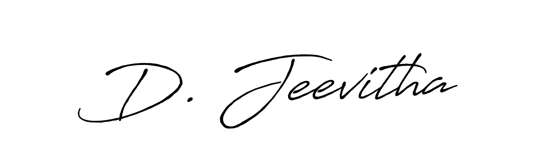 You should practise on your own different ways (Antro_Vectra_Bolder) to write your name (D. Jeevitha) in signature. don't let someone else do it for you. D. Jeevitha signature style 7 images and pictures png